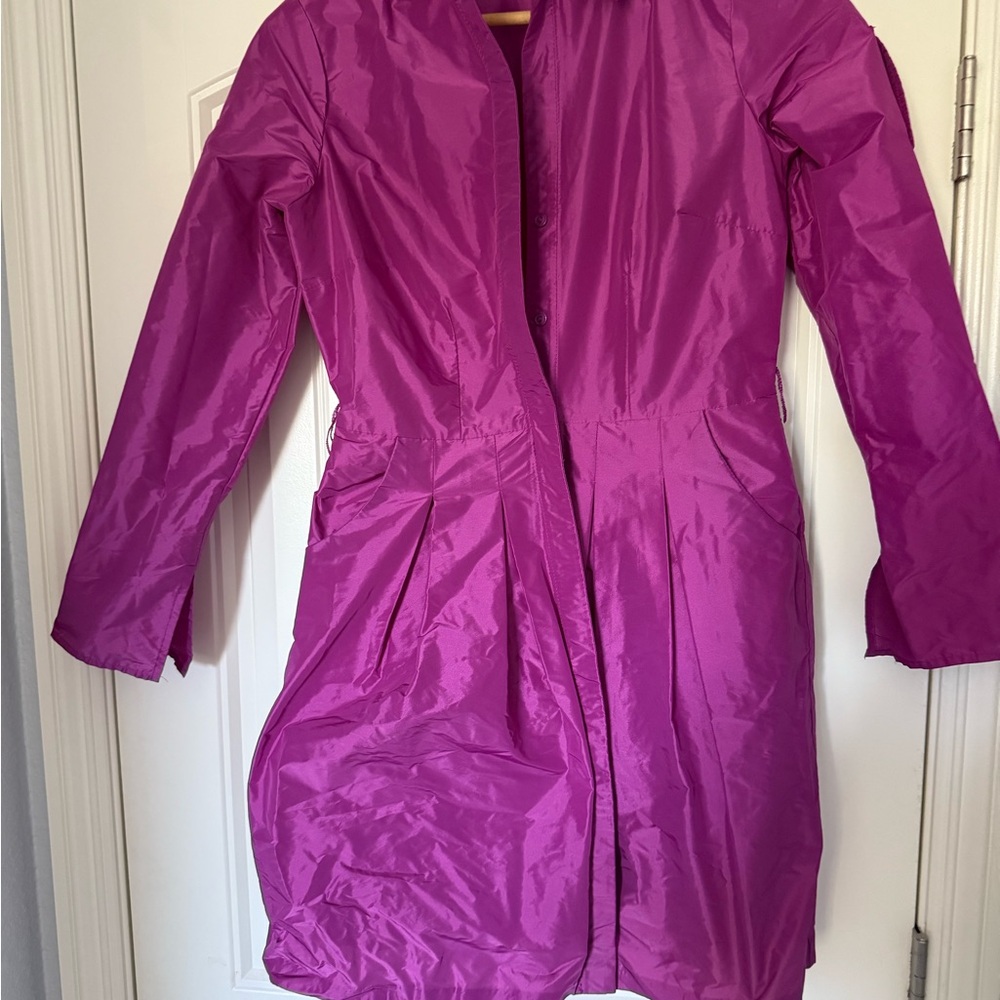 Rubber Ducky Productions, Inc. Vibrant Purple Trench Coat